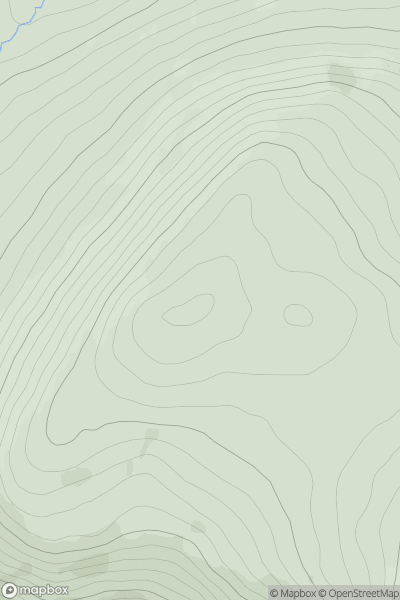 Thumbnail image for Meall Beag [Loch Vaich to Moray Firth] showing contour plot for surrounding peak